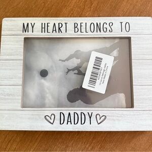 White 'My Heart Belongs to Daddy' Photo Frame